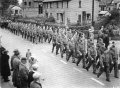 Home Guard marching up Main Street c1941