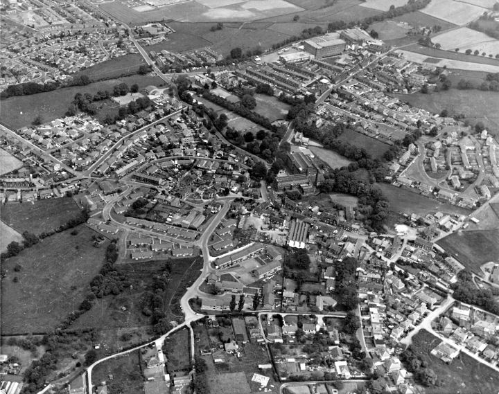 Aerial photo of Sutton, click to see a large version.