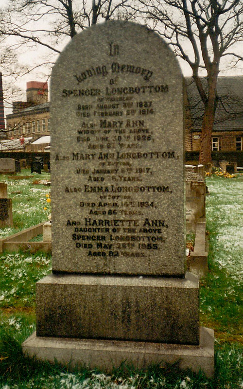 Spencer Longbottom headstone